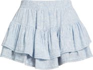 BP. Lace Trim Ruffle Skort