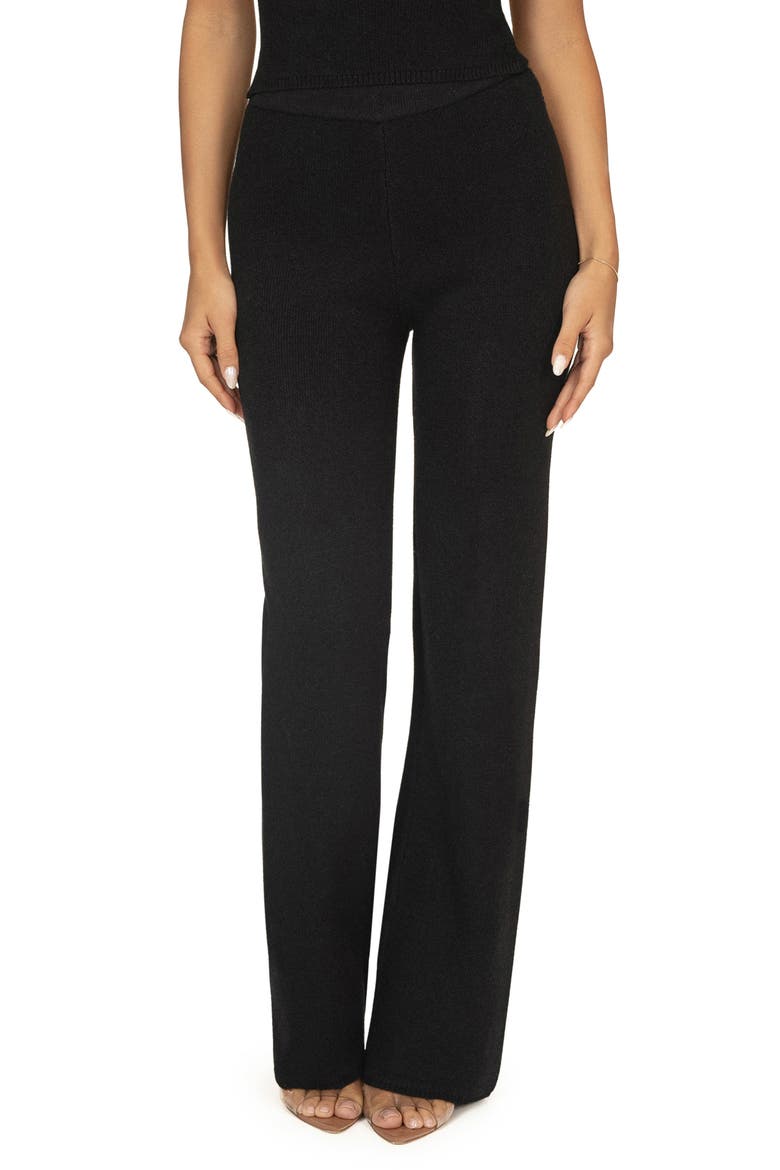 Tiarra Knit Pants, Main, color, BLACK