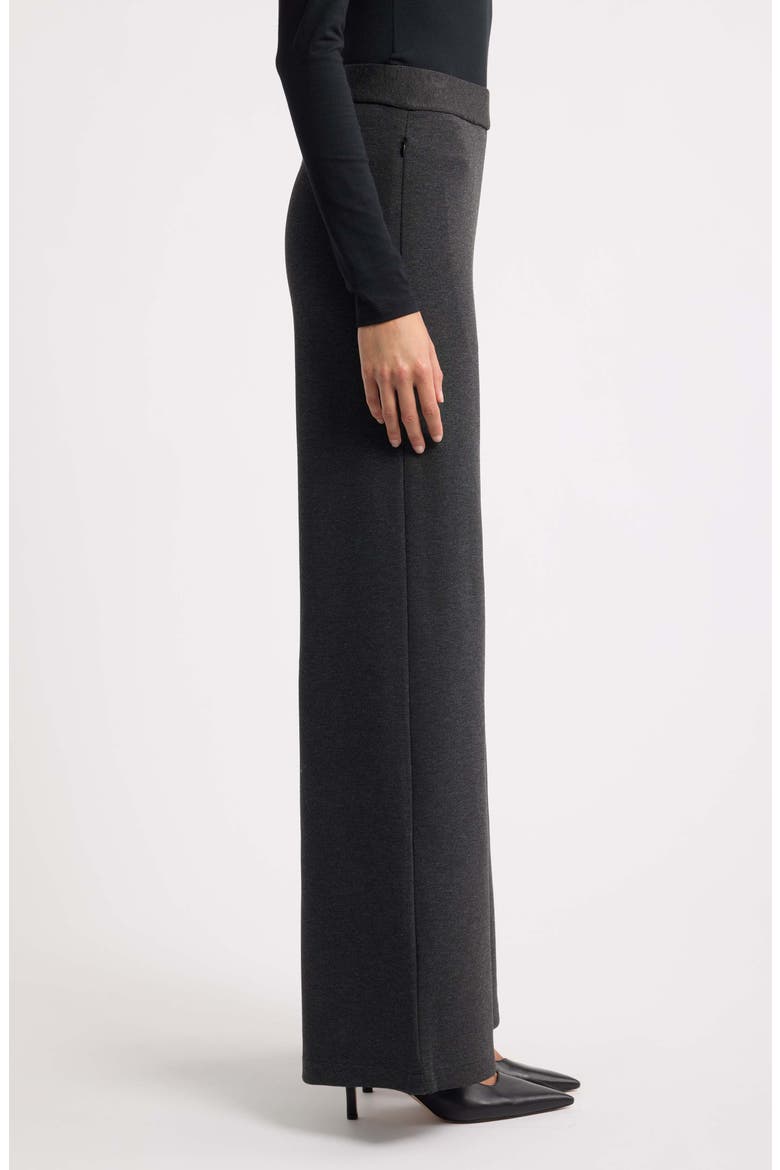 Flare Knit Pants, Alternate, color, CHARCOAL MELANGE