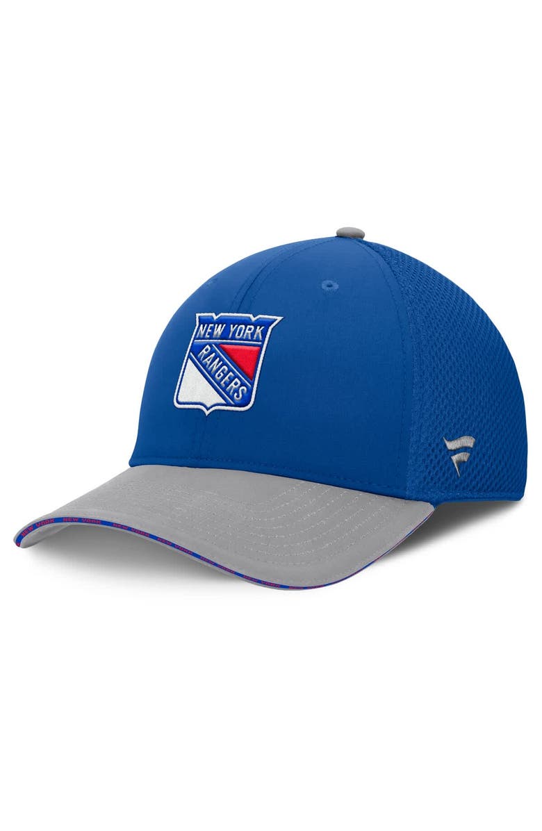 FANATICS Men's Fanatics Blue New York Rangers Fundamentals Span Flex Hat, Main, color, Blue