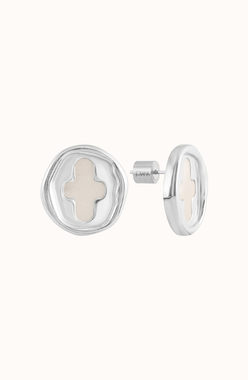 Joiana Jewelry Stamp Coin Earrings In Metallic