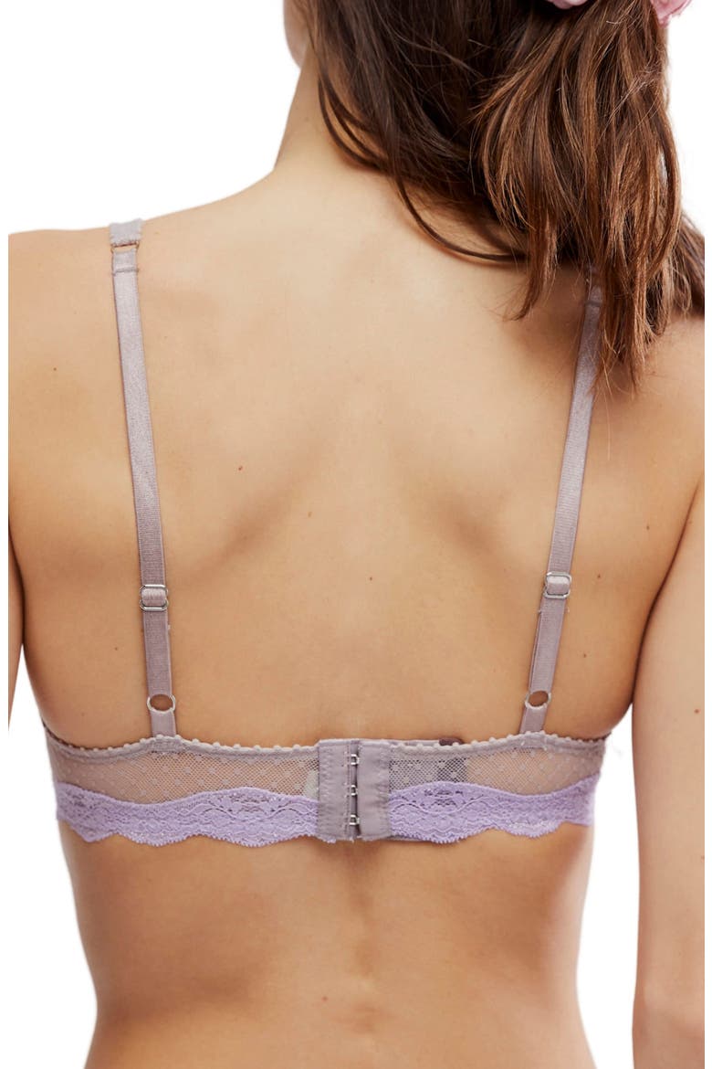 Mid Week Dotted Mesh Underwire Bra, Alternate, color, CASHMERE COMBO