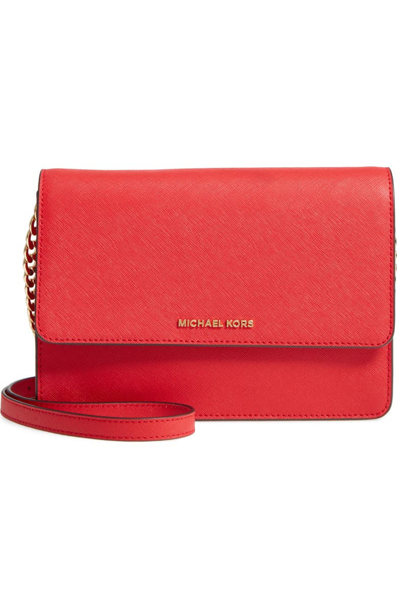 MICHAEL Michael Kors Large Daniela Leather Crossbody Bag, Main, color,