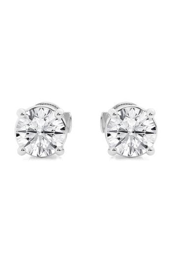 BADGLEY MISCHKA BADGLEY MISCHKA COLLECTION 14K GOLD LAB CREATED DIAMOND STUD EARRINGS