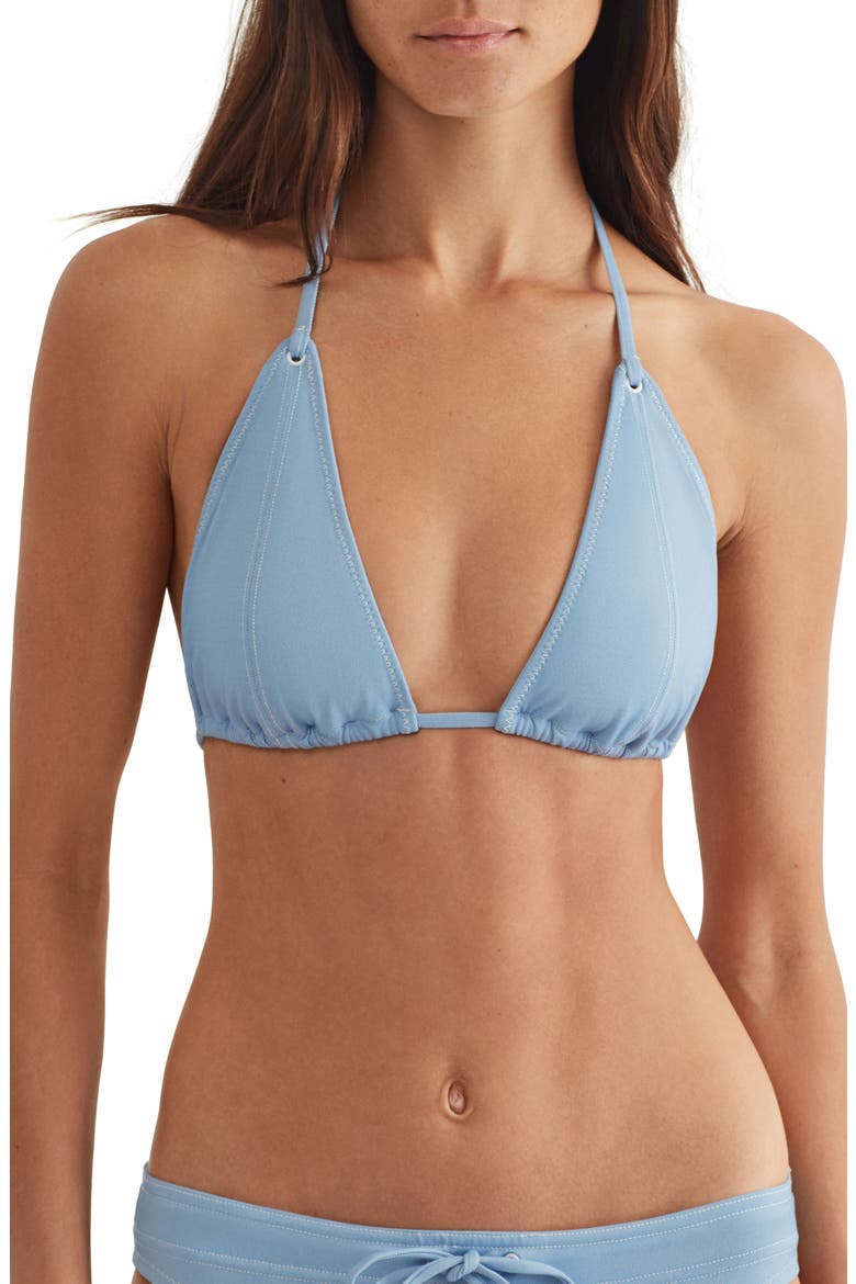 Modern Slider Triangle Bikini Top, Main, color, CAROLINA BLUE