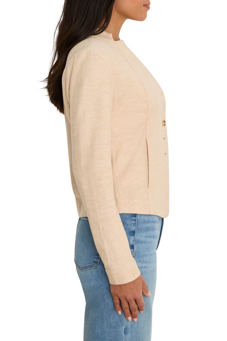 Seams to Be Stretch Linen Jacket, Alternate, color, NEUTRAL MIX