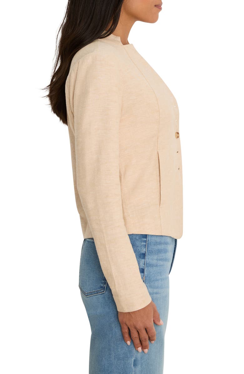 NIC+ZOE Seams to Be Stretch Linen Jacket, Alternate, color, Neutral Mix