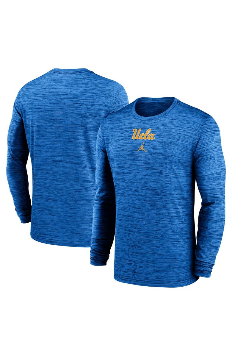 Jordan Brand Men's Jordan Brand Blue UCLA Bruins 2025 Sideline Velocity Performance Long Sleeve T-Shirt, Main, color, Blue