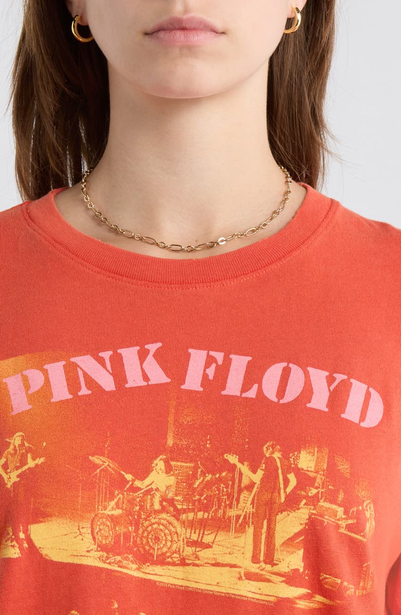 Junk Food Pink Floyd Onstage Graphic T-Shirt, Alternate, color, Tiger Lily