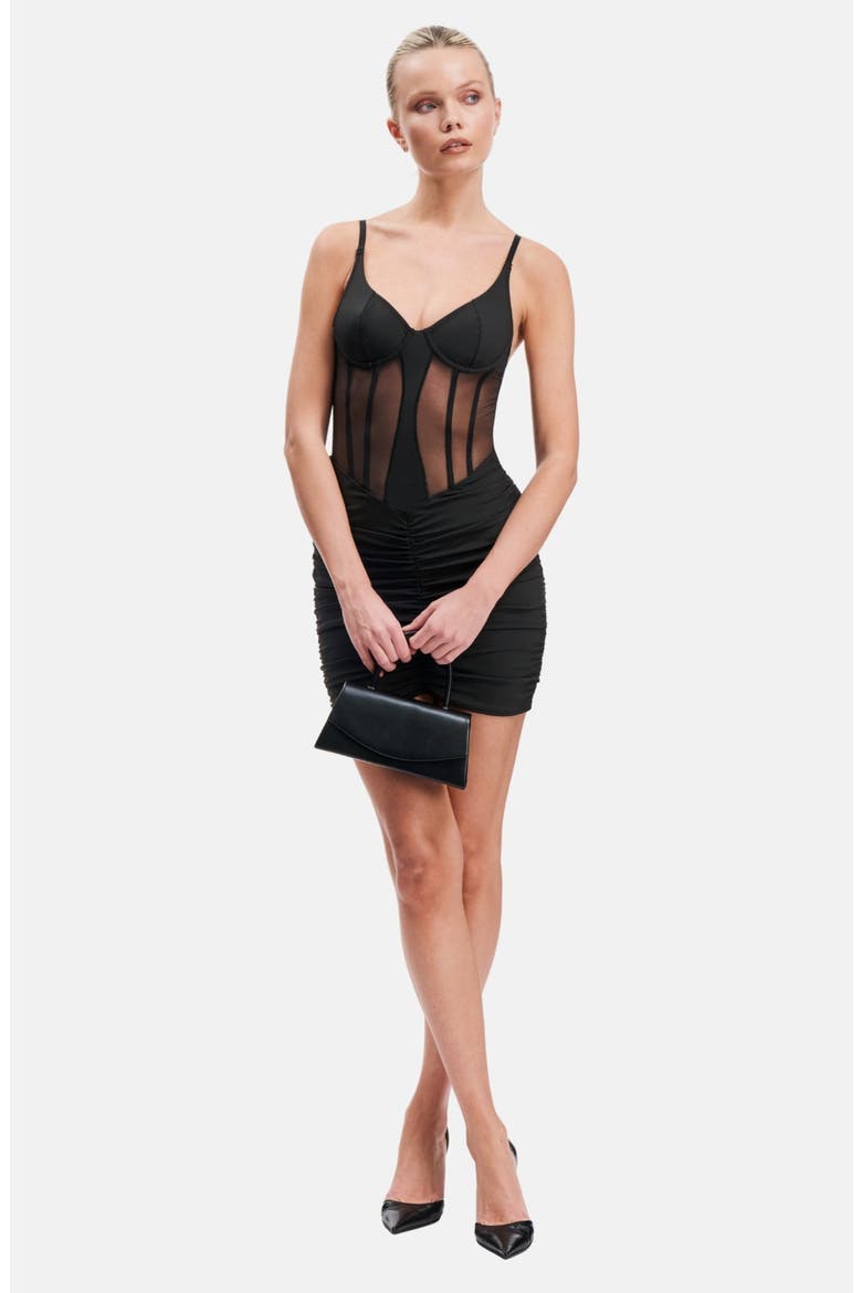 Sivara Mini Dress, Alternate, color, Black
