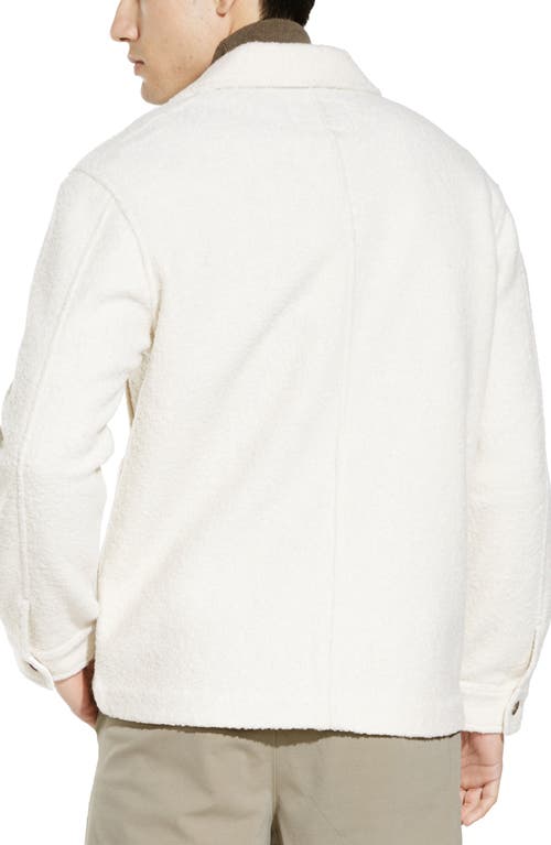 Civil Society Relaxed Fit Bouclé Chore Jacket In White