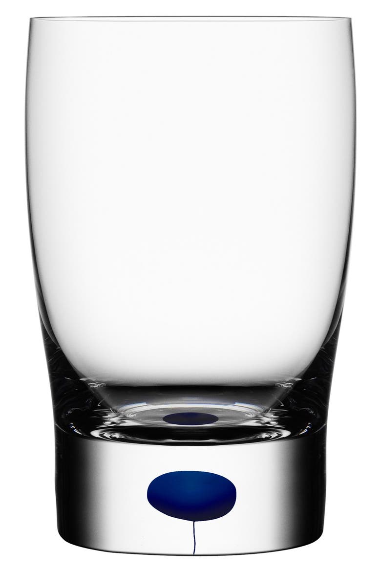 Intermezzo Crystal Tumbler, Main, color, CLEAR/ BLUE