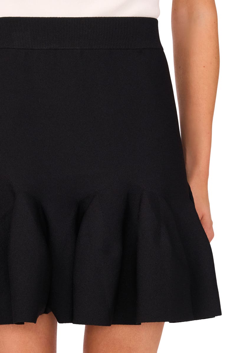 Ted Baker Peplum Miniskirt, Alternate, color, Rich Black