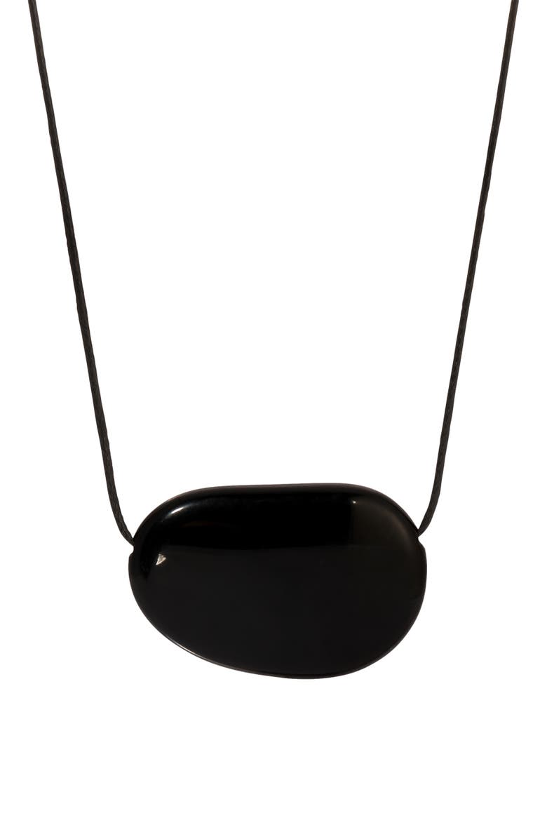 HEAVEN MAYHEM Julia Necklace, Main, color, Black/Black