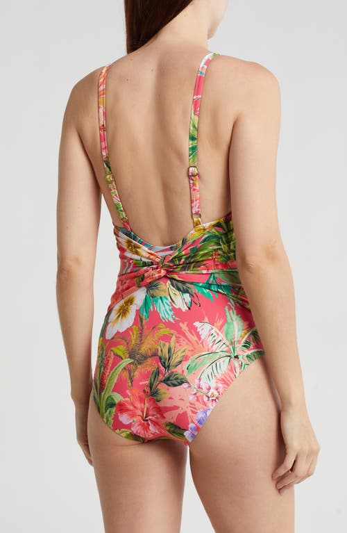 Shop Jantzen Mio Tropical Print One-piece Swimsuit