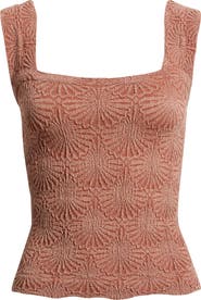 Free People Love Letter Floral Knit Camisole