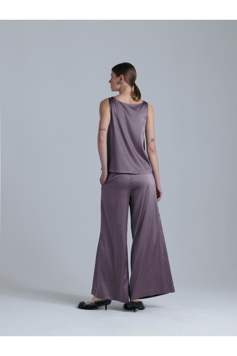 Silk Tank Top, Alternate, color, Noble Purple