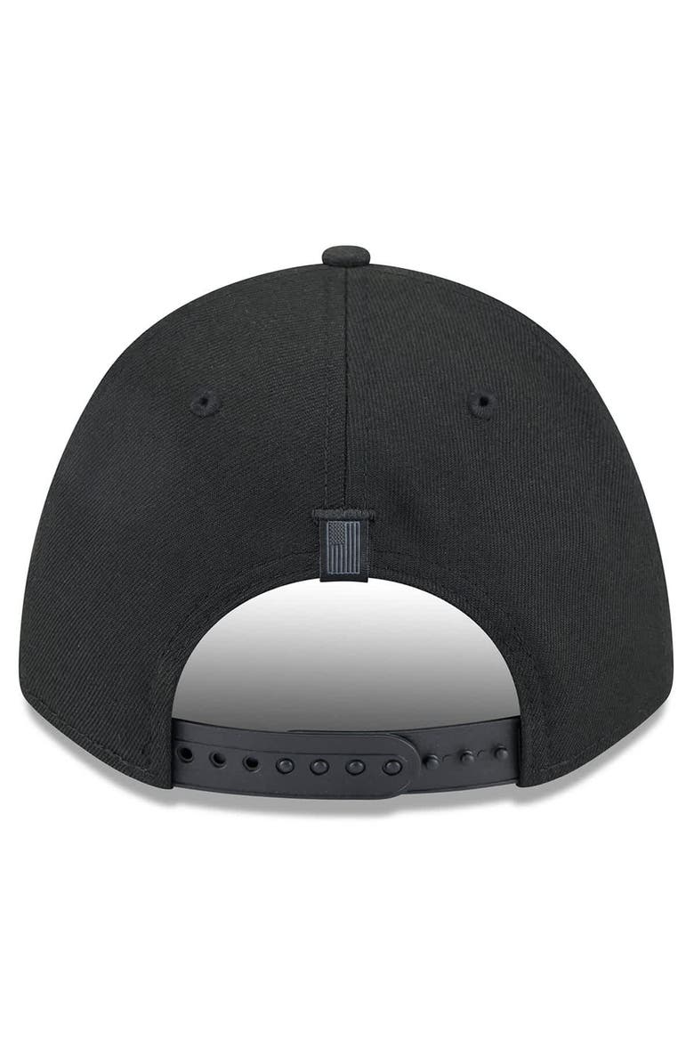 Men's New Era Black Alex Bowman American Flag 9FORTY M-Crown A-Frame Adjustable Hat, Alternate, color, Black