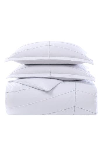City Scene Courtney Microfiber Comforter & Shams Set In White