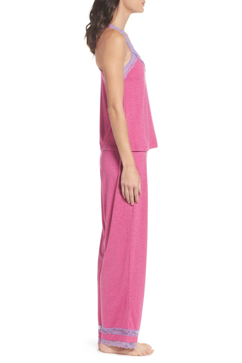 Intimates Lazy Sunday Pajamas, Alternate, color, HEATHER BLISS