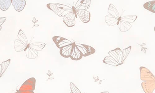 COPPER PEARL COPPER PEARL LUNA BUTTERFLY PRINT FITTED TWO-PIECE PAJAMAS