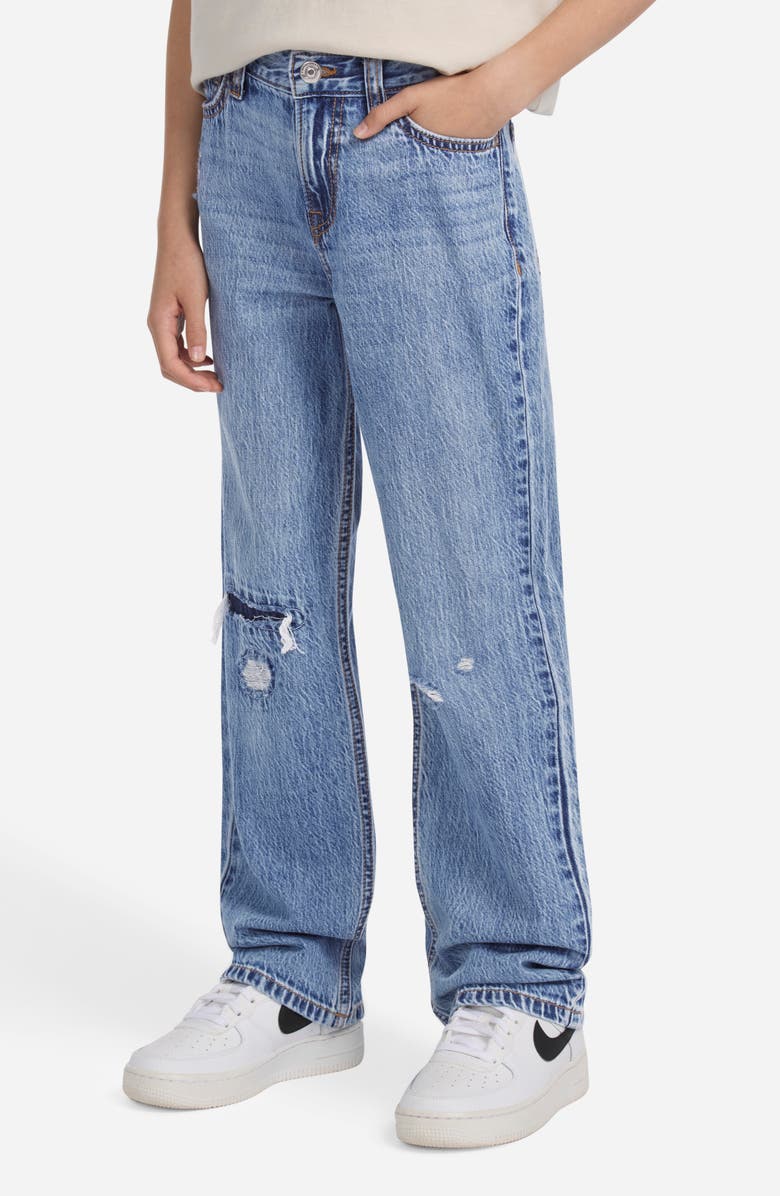 abercrombie kids Kids' Ripped & Distressed Baggy Fit Jeans, Alternate, color, Extra