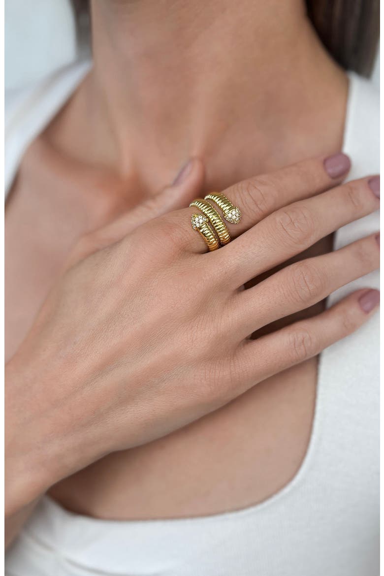 Coil Wrap Ring, Alternate, color, GOLD
