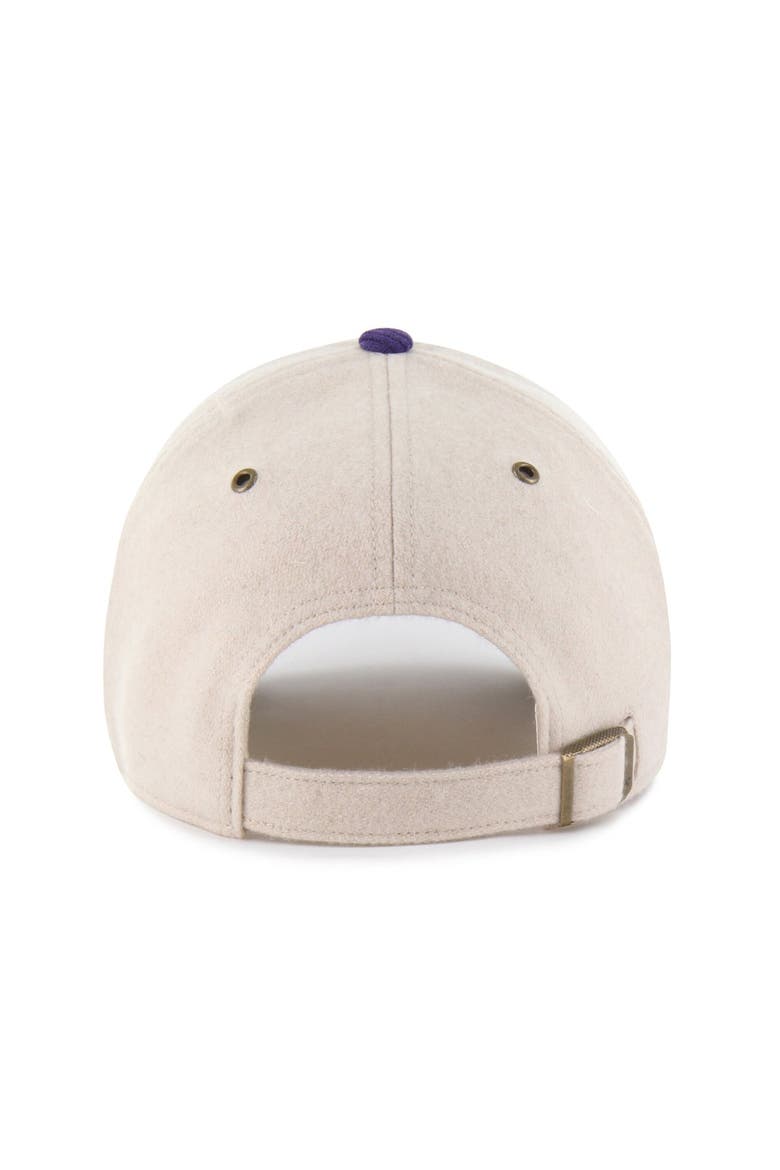 Women's '47 Natural/Purple Minnesota Vikings Rope Script Clean Up Adjustable Hat, Alternate, color, Natural