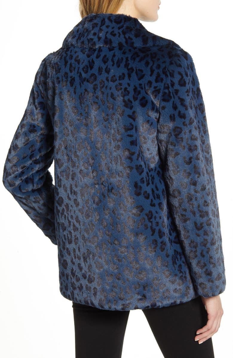 Ted Baker London Faux Leopard Fur Jacket, Alternate, color, 