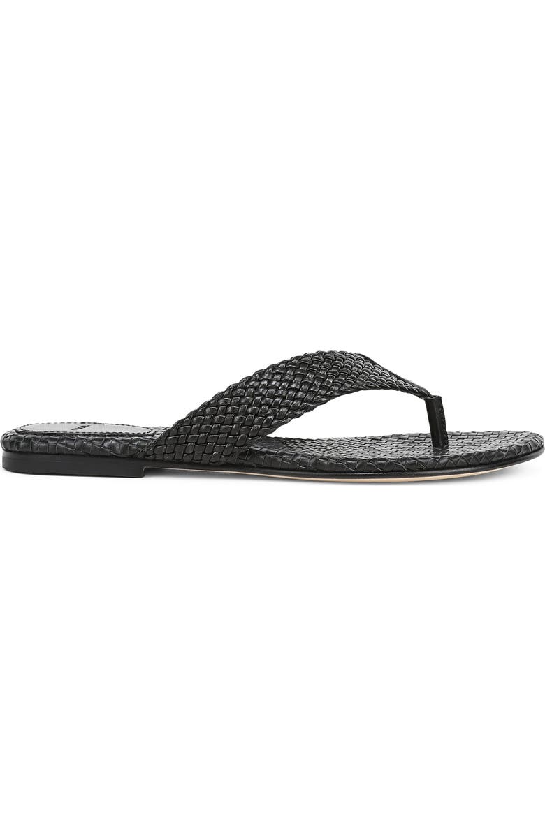 Vince Lotus Flip Flop, Alternate, color, Black