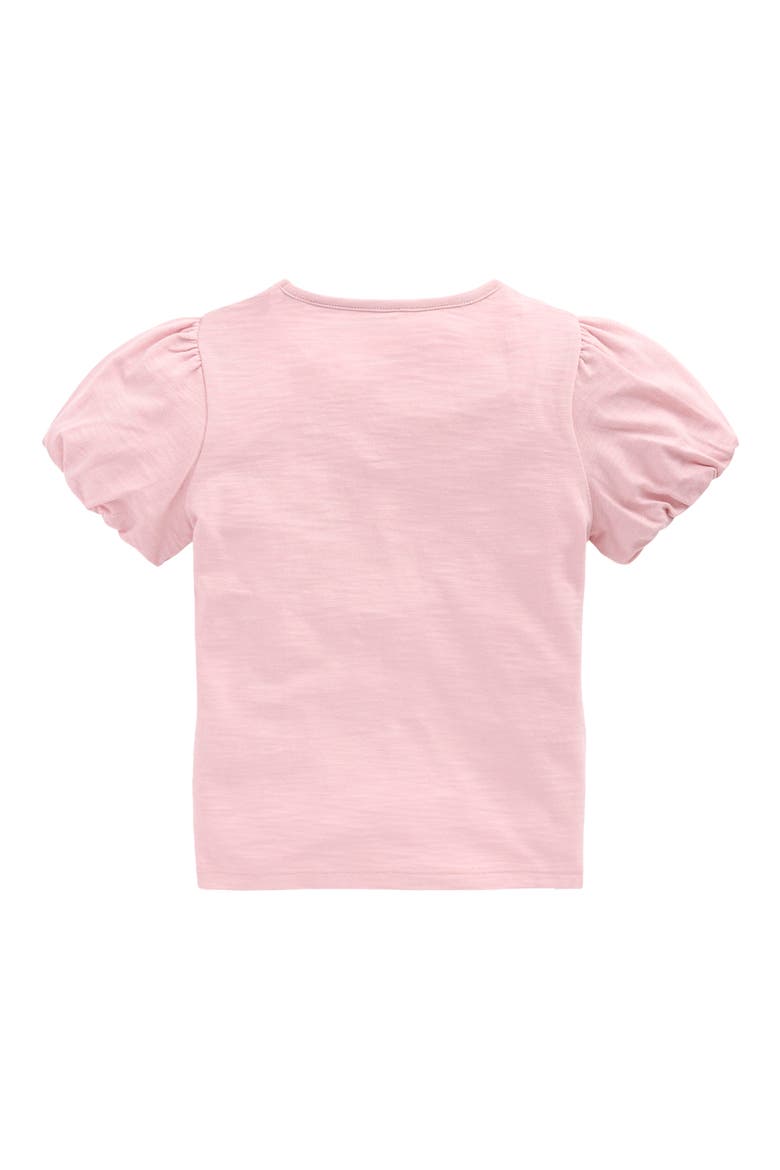 Kids' Puff Sleeve Jersey T-Shirt, Alternate, color, PINK HEATHER