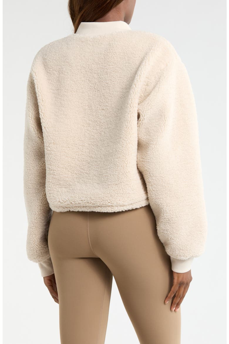 Berber Bomber Jacket, Alternate, color, MOONBEAM