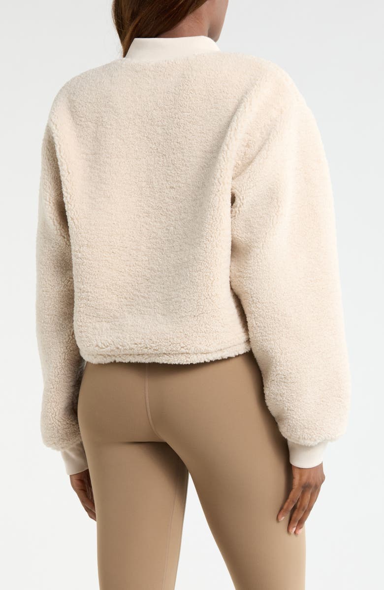 MPG Berber Bomber Jacket, Alternate, color, Moonbeam