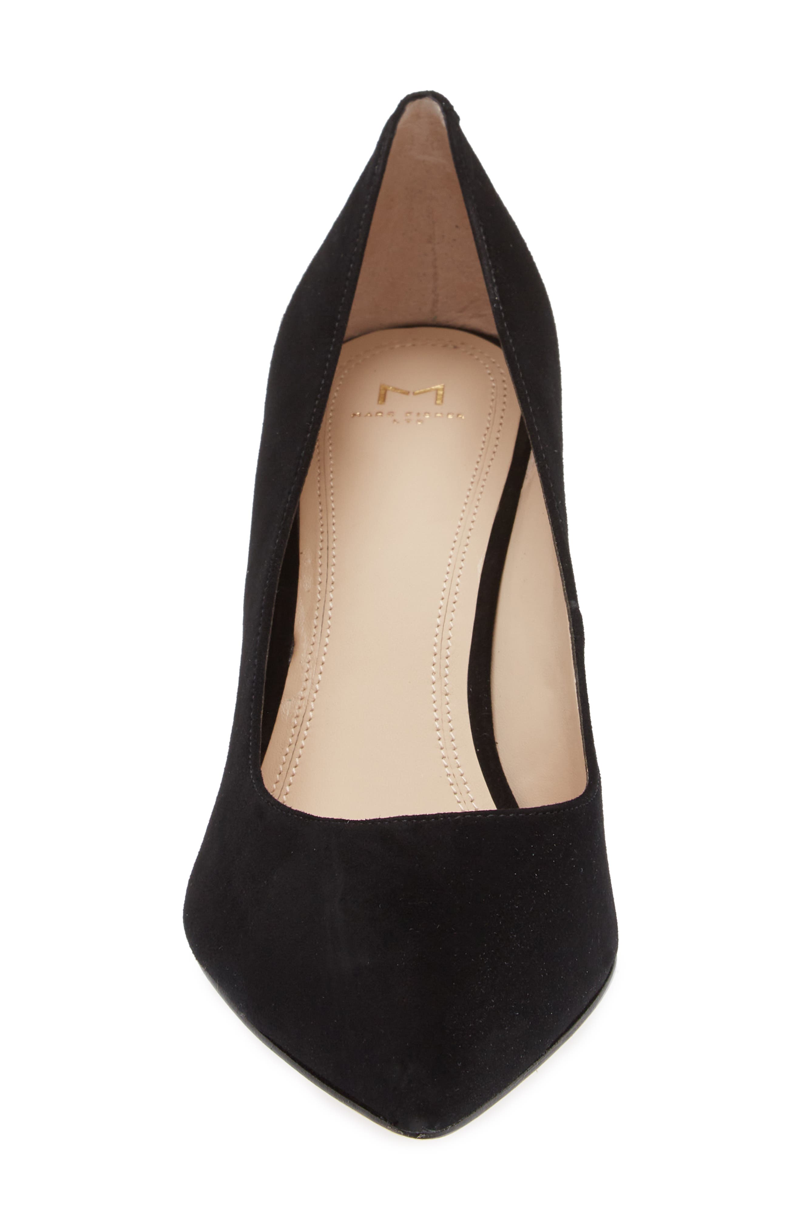 Marc Fisher LTD Zala Block Heel Pump, Alternate, color, Black Suede