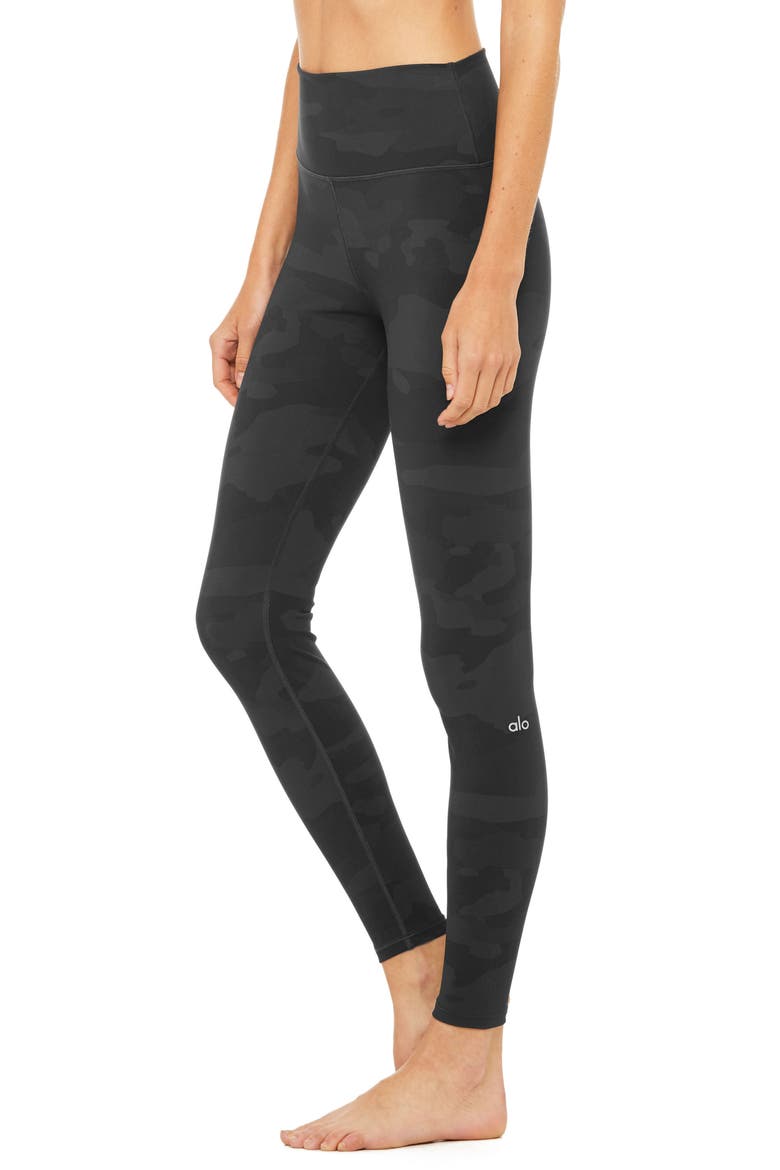 Vapor High Waist Leggings, Alternate, color, BLACK CAMOUFLAGE