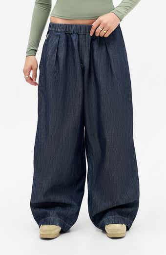 BDG Urban Outfitters Bobbi Pleated Raw Denim Pants
