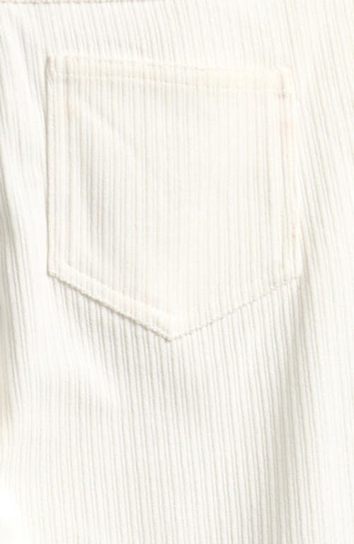 Tractr Kids' Wide Leg Corduroy Pants In White