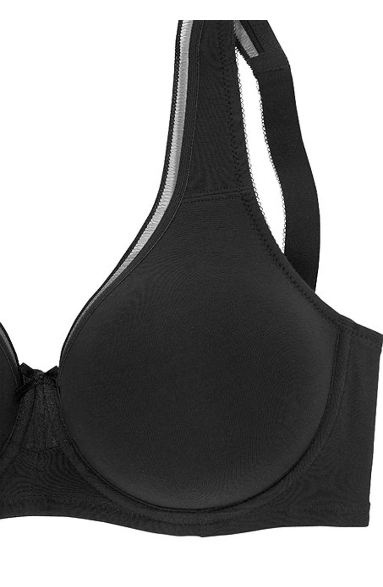 LASCANA 2 Pk Minimizer Underwire T-Shirt Bras, Alternate, color, Black 
White