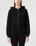 PHILIPP PLEIN Zip Hoodie Jacquard Monogram Women