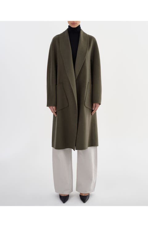 Thara | Shawl Collar Wool Coat