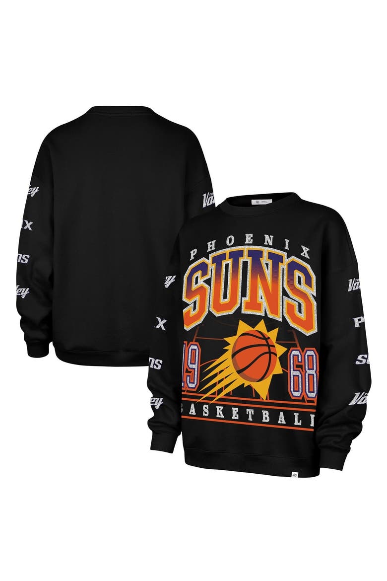 Women's '47  Black Phoenix Suns 2025/26 City Edition Go Big Oversized Sweatshirt, Main, color, Black