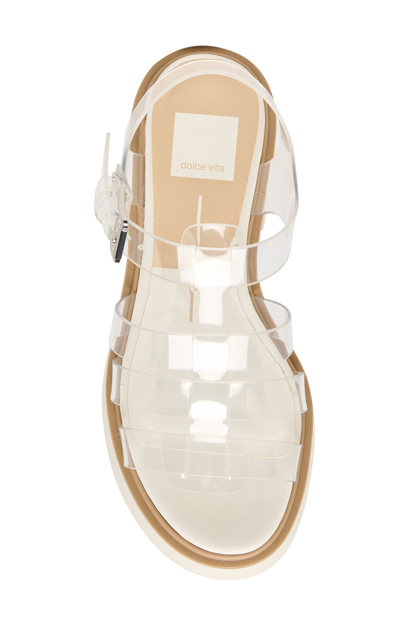 Dolce Vita Liani Fisherman Sandal, Alternate, color, Crystal Vinyl