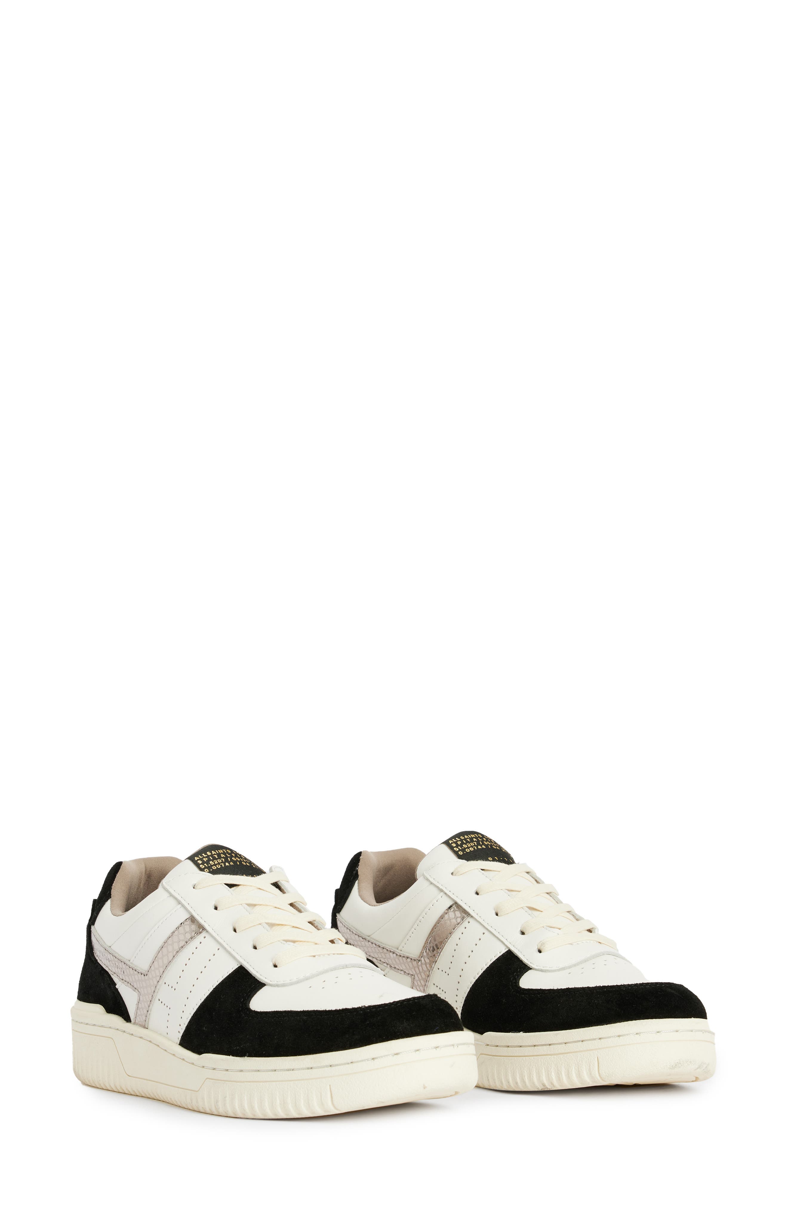 Vix Low Top Sneaker, Main, color, WHITE/ BLACK/ GUNMETAL