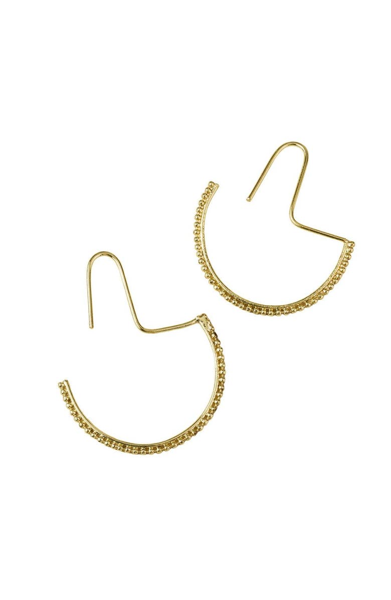 Matr Boomie Bhavani Dot Threader Earrings, Main, color, Gold