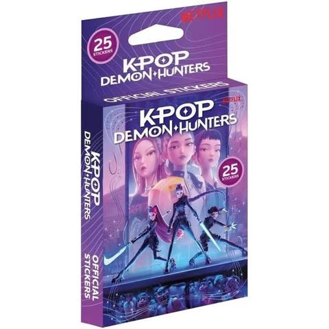 Netflix K-pop Demon Hunters Sticker Bundle, Five 5-packs (25 Stickers)