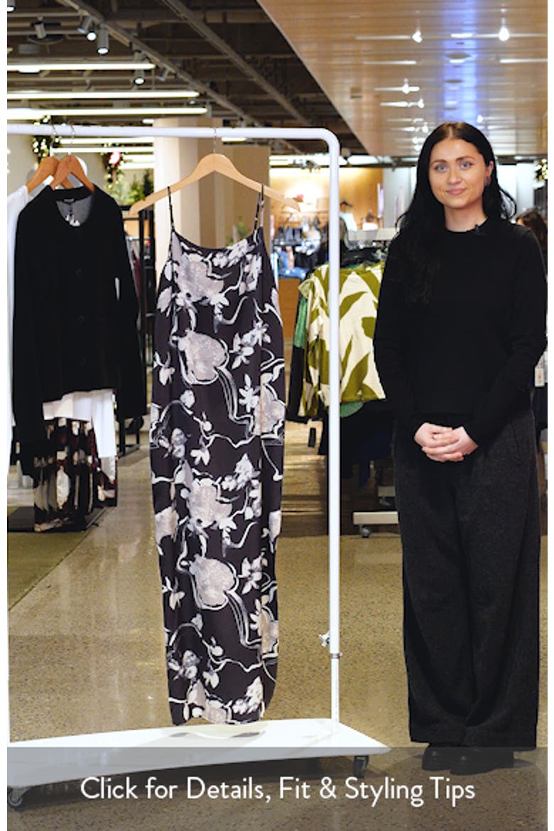 Floral Scoop Neck Maxi Dress video