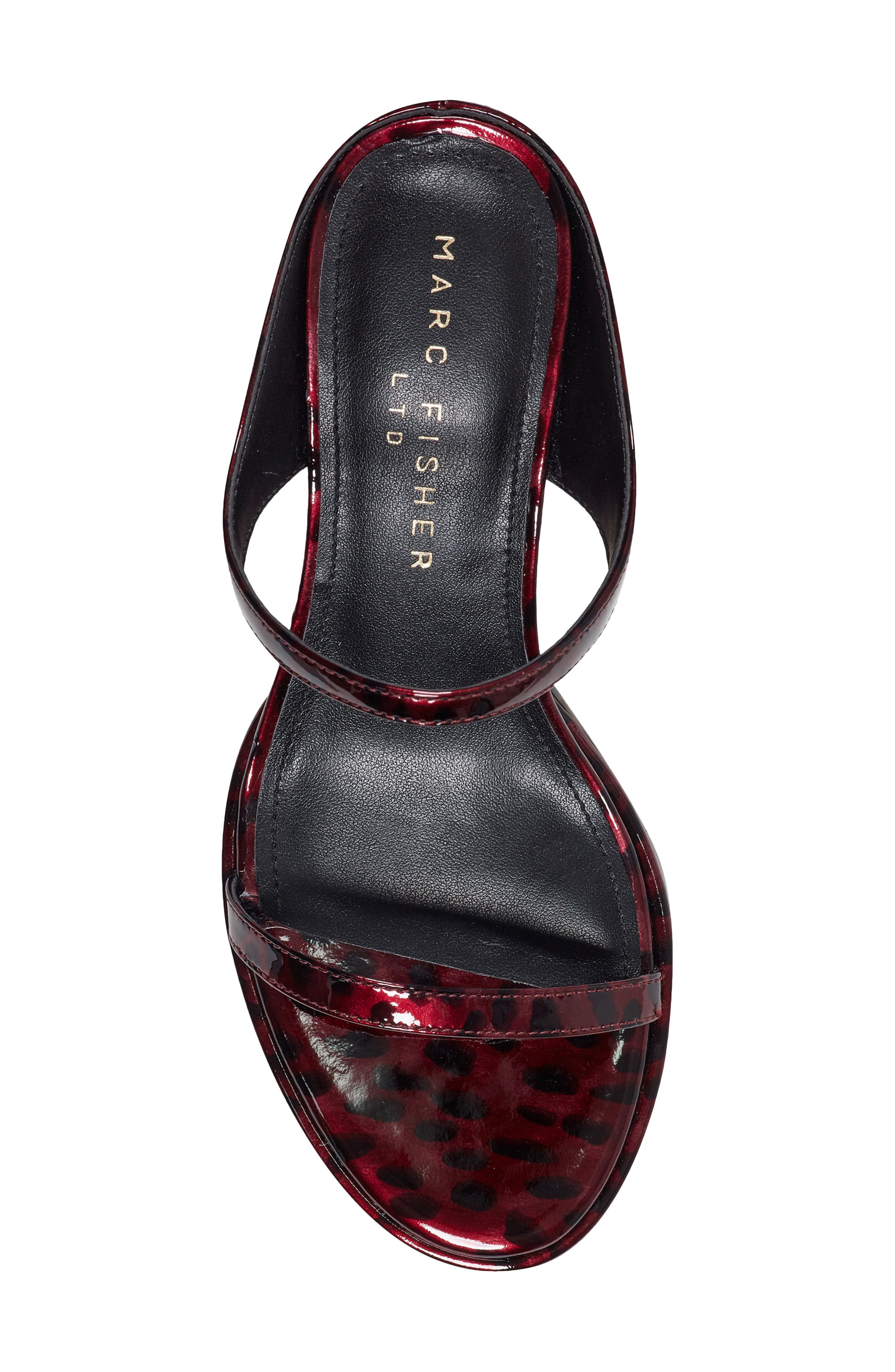 Marc Fisher LTD Alonde Slide Sandal, Alternate, color, Dark Red 2