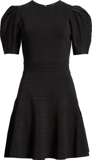 【TED BAKER】Meganie Puff Sleeve Tiered ワンピース ブラック TED BAKER】Meganie Puff Sleeve Tiered ワンピース ブラック