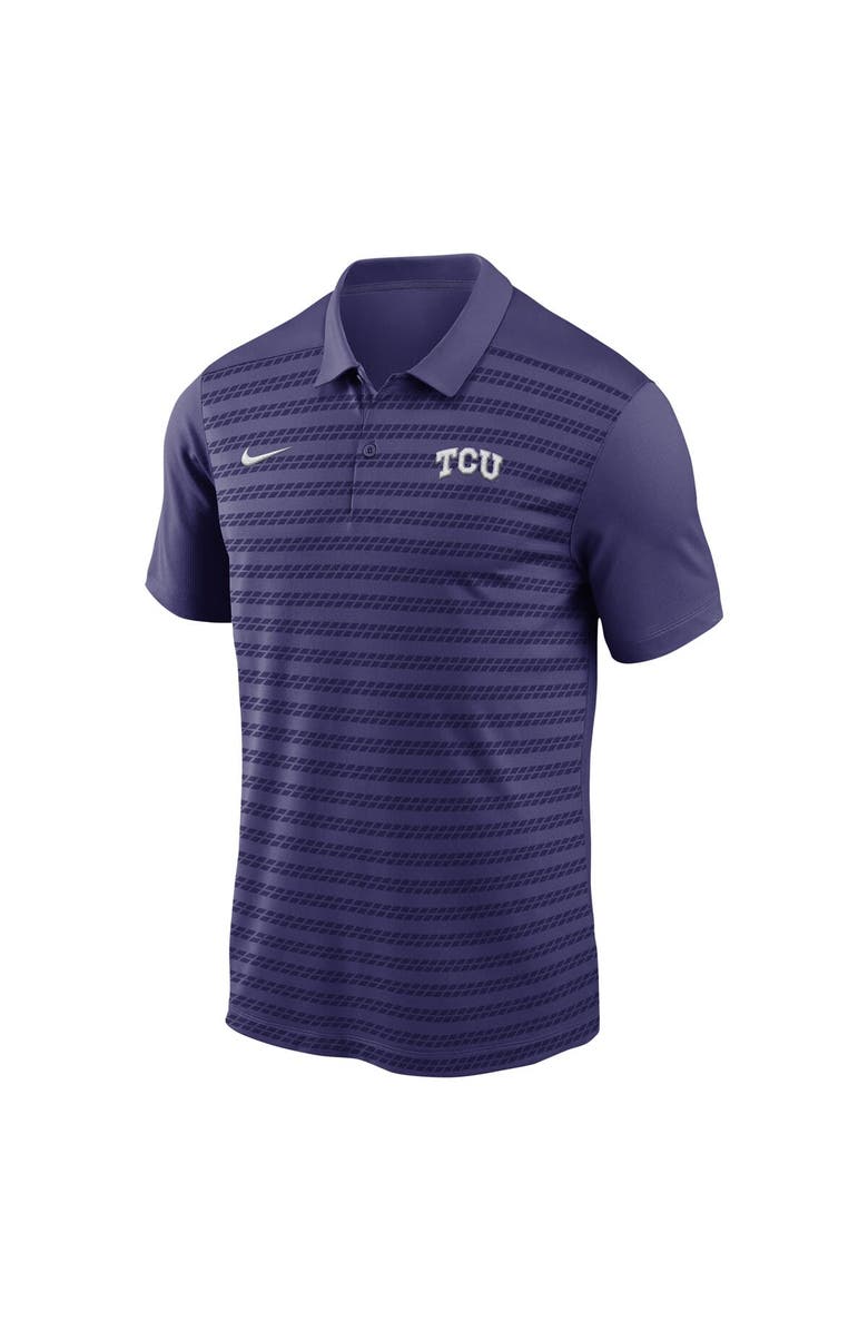 Nike Men's Nike Purple TCU Horned Frogs 2024 Sideline Victory Coaches Performance Polo, Alternate, color, Purple