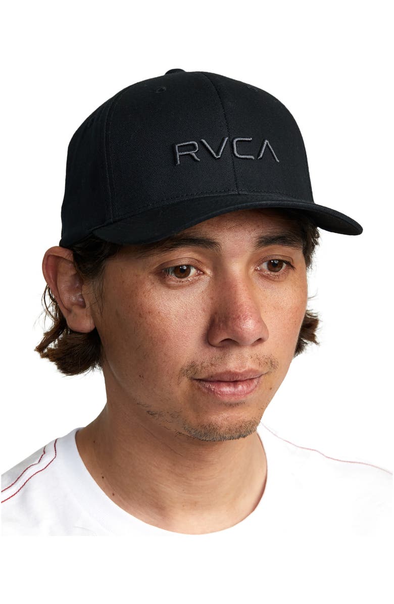 RVCA Flexfit Twill Baseball Cap, Alternate, color, 